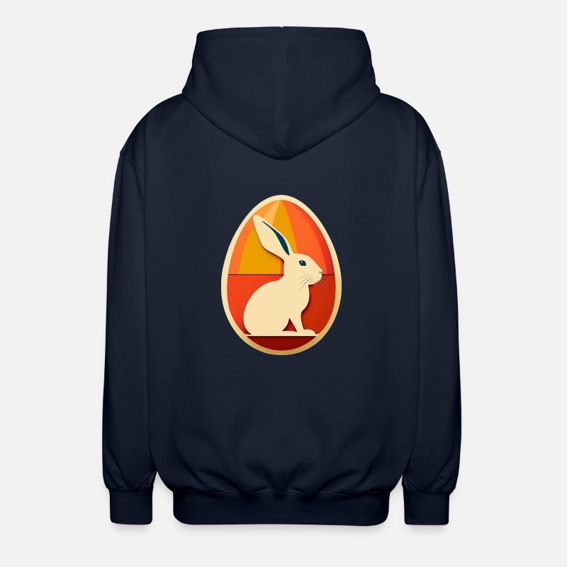 Conception d’oeuf de Pâques n°14 - Veste à capuche unisexe - marine