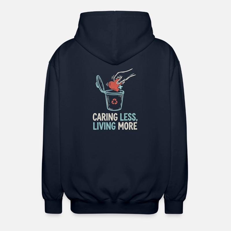 Vivre plus - Veste à capuche unisexe - marine