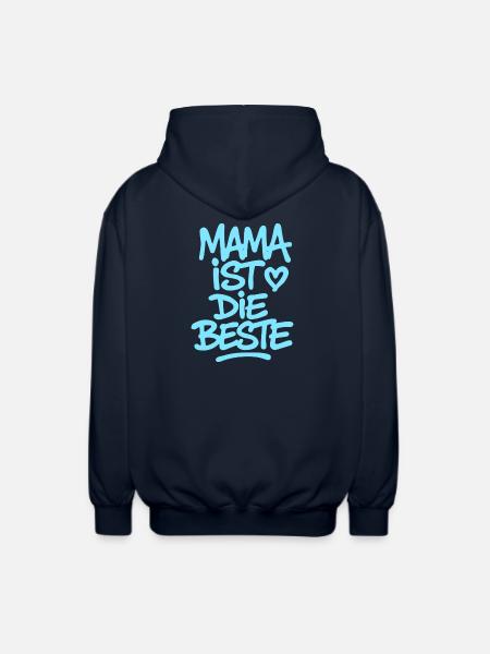 Mama ist die Beste - Unisex Kapuzenjacke - Navy