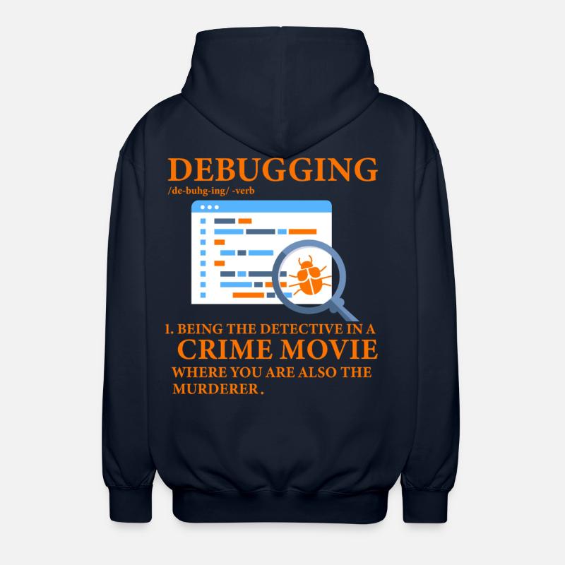 Debuggen - Unisex Kapuzenjacke - Navy
