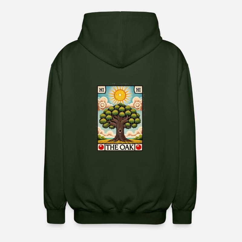 Die Eiche - Unisex Kapuzenjacke - Forstgrün 
