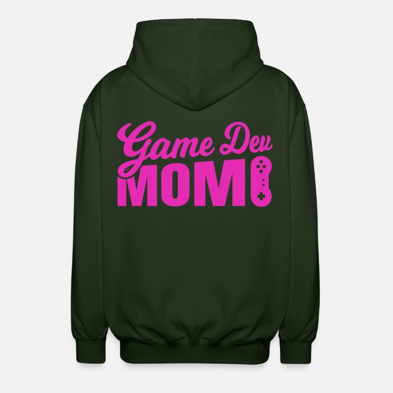 Game Developer Mother - Unisex Hooded Jacket - forest green