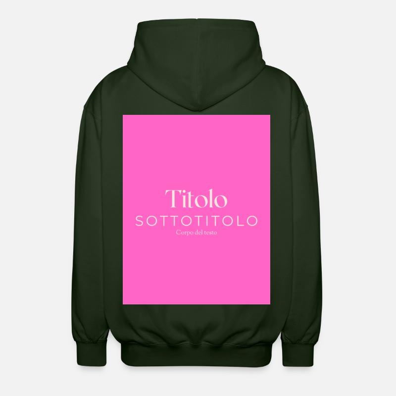 Title Two - Unisex Hooded Jacket - forest green