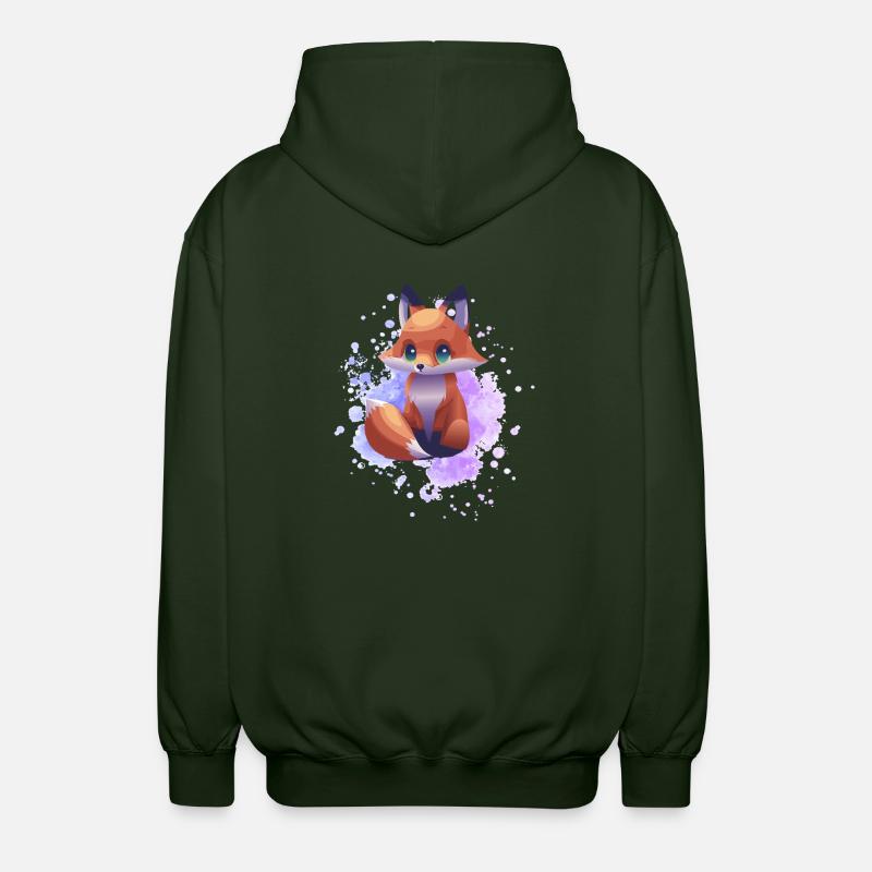 kleiner Fuchs - Unisex Kapuzenjacke - Forstgrün