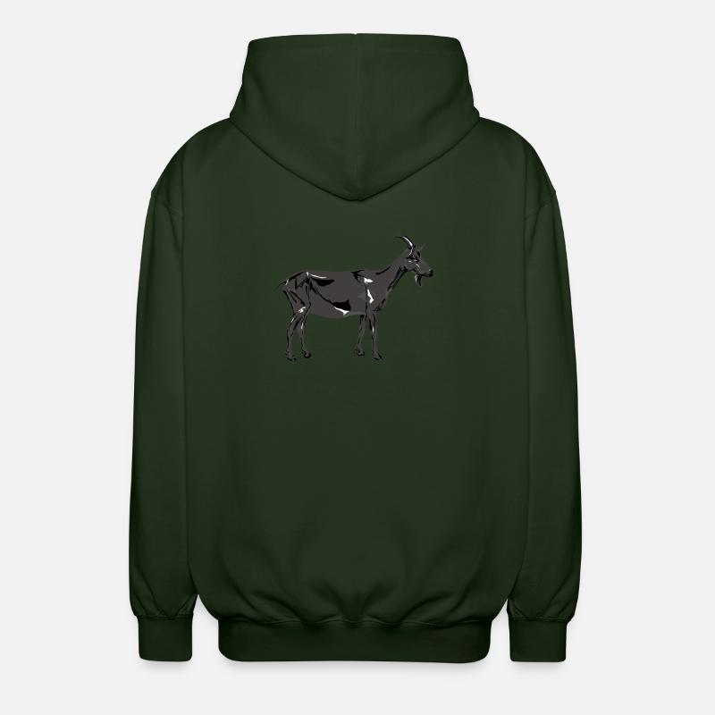 Gris Chèvre de la Saint-Patrick - Veste à capuche unisexe - vert forêt
