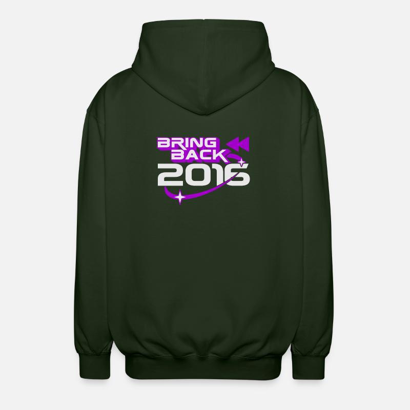 Bring 2016 Throwback Internet-Nostalgie zurück - Unisex Kapuzenjacke - Forstgrün 