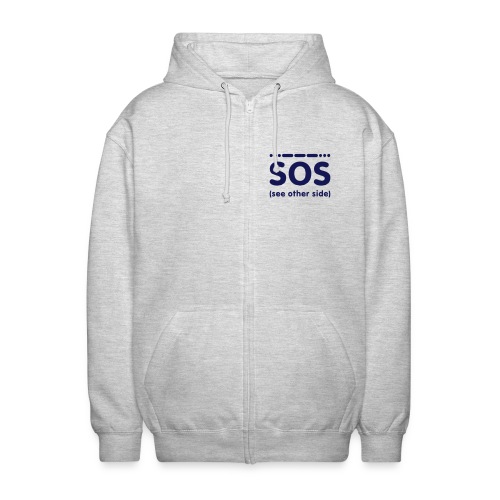 SOS - Uniseks zip hoodie
