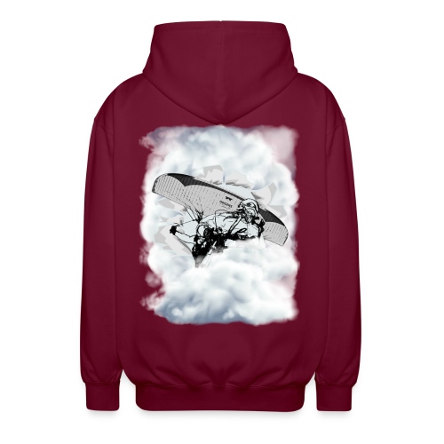 You can fly. Paragliding in the clouds - Unisex Hooded Jacket