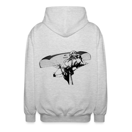 Flying paragliding tandem experiencing freedom - Unisex Hooded Jacket
