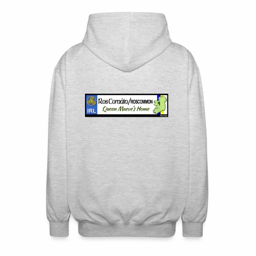ROSCOMMON, IRELAND: licence plate tag style decal - Unisex Hooded Jacket