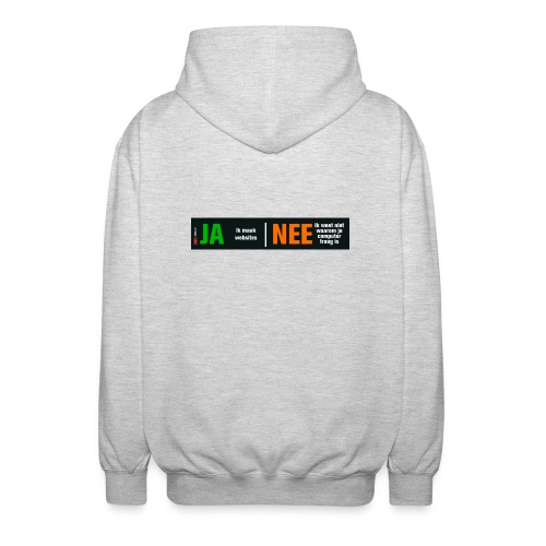 Ja ik maak websites - Uniseks zip hoodie