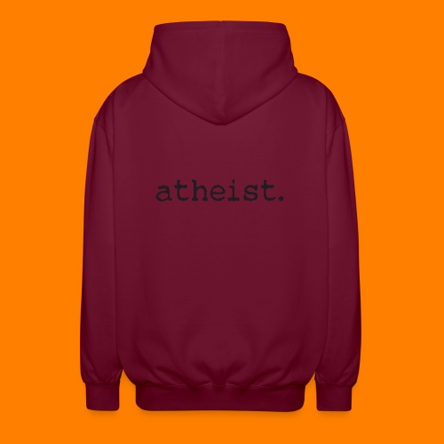 atheist BLACK - Unisex Hooded Jacket