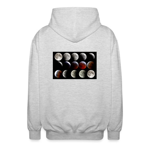 Postęp zaćmienia Księżyca - Rozpinana bluza z kapturem unisex