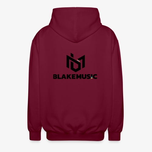 blAkeMusic Logo Black - Unisex Hooded Jacket