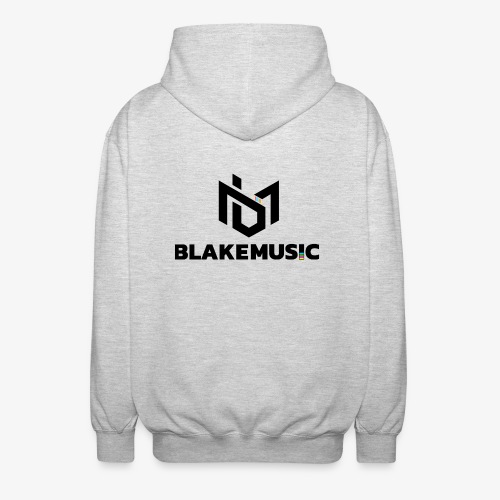 blAkeMusic Logo Black - Rozpinana bluza z kapturem unisex