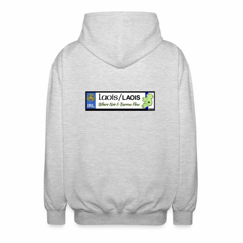 LAOIS, IRELAND: licence plate tag style decal eu - Unisex Hooded Jacket