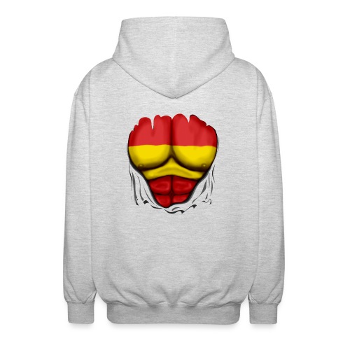 España Flag Ripped Muscles six pack chest t-shirt - Unisex Hooded Jacket