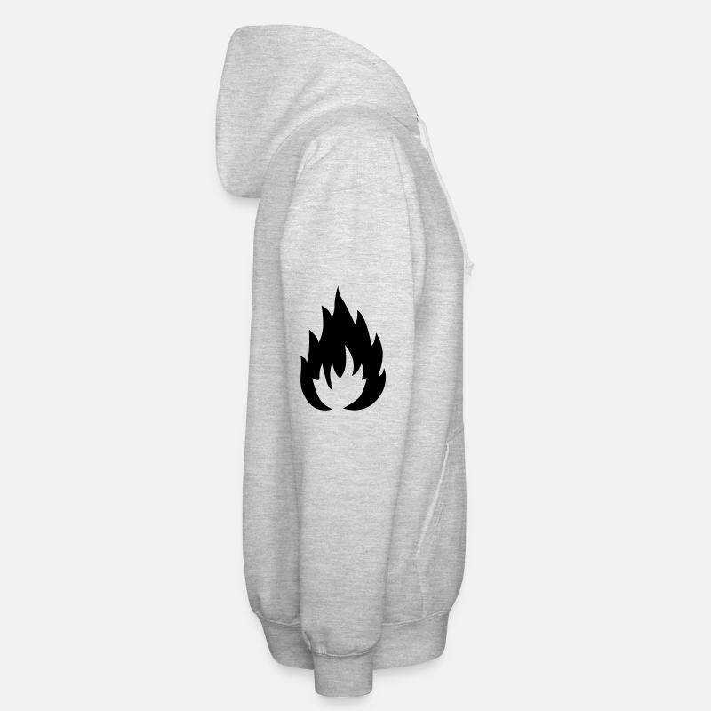 Flamme Unisex Kapuzenjacke