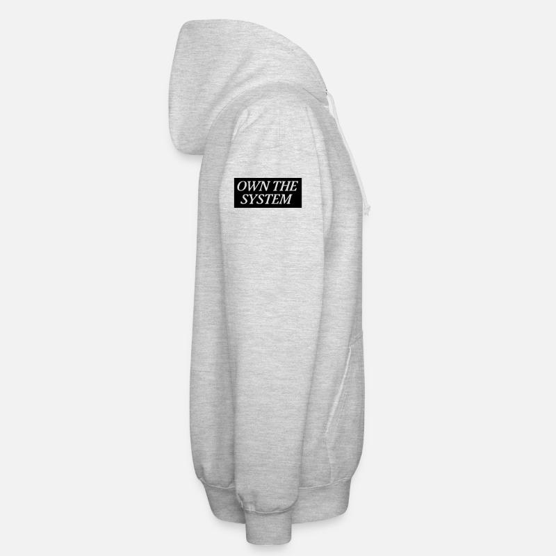 Own the System - Das eigene System - Unisex Kapuzenjacke - Hellgrau meliert