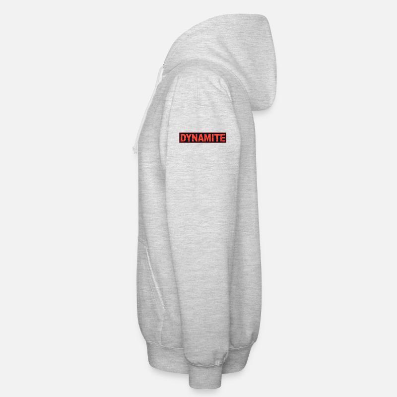 Dynamitisches rotes Grunge-Poster Unisex Kapuzenjacke