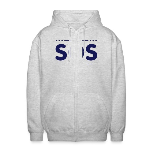 SOS - Uniseks zip hoodie