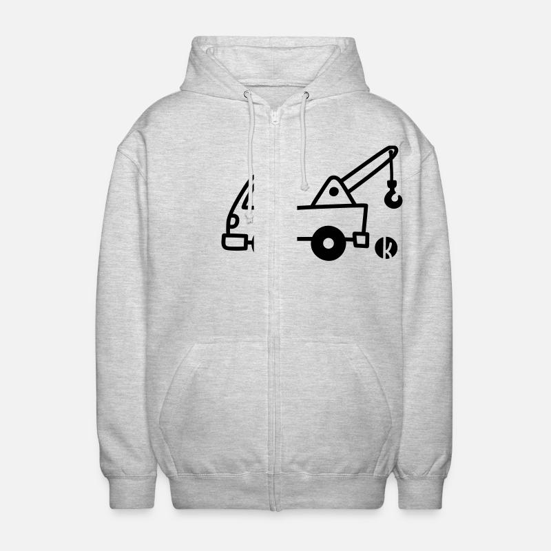 Tow - Veste à capuche unisexe - gris clair chiné