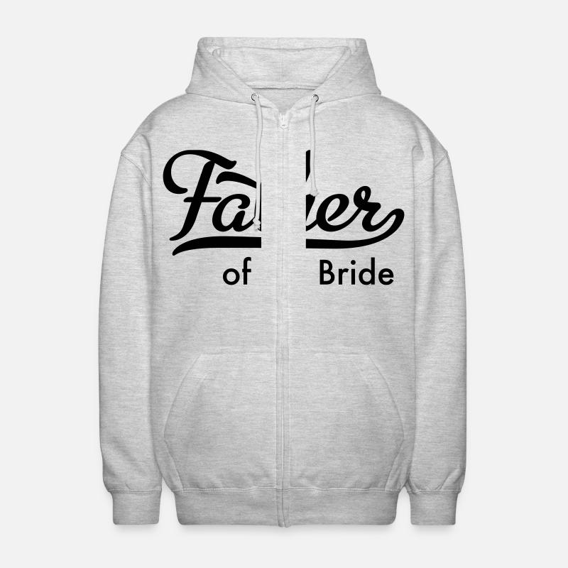 Père de la mariée - Veste à capuche unisexe - gris clair chiné