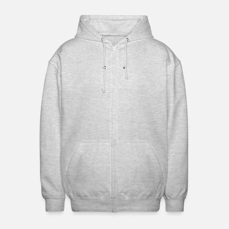 Delimiter swirl / Deko-Element Schnörkel (1c) - Unisex Hooded Jacket - light heather grey