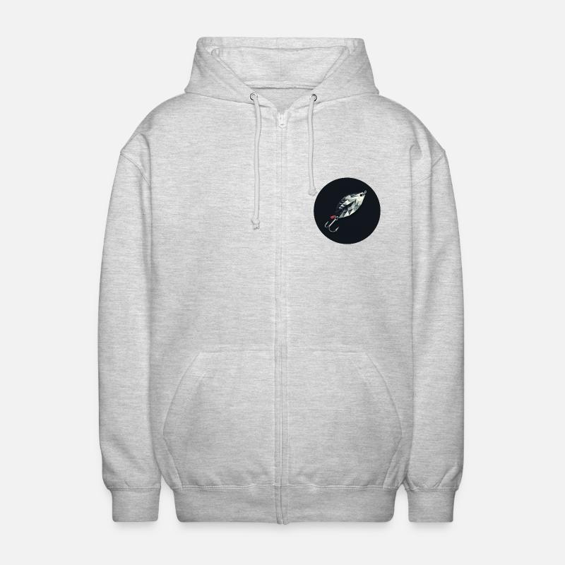 Blinker Köder Diamond Lure Emblem - Unisex Kapuzenjacke - Hellgrau meliert