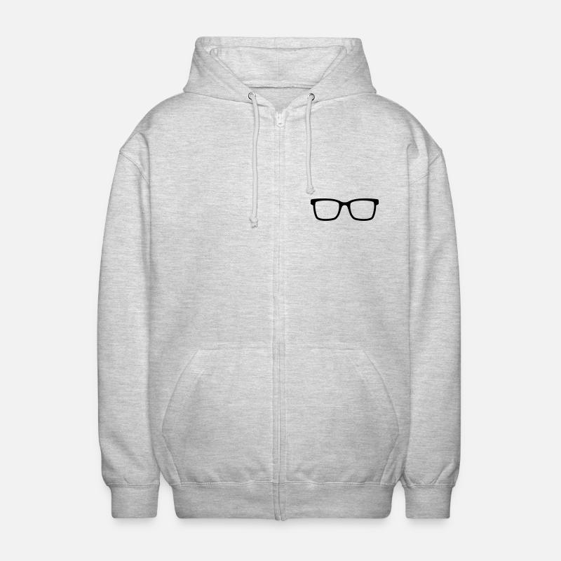 Spectacles - Unisex Hooded Jacket - light heather grey