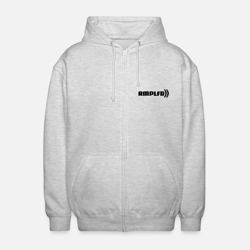 amplfd_--robuste - Veste à capuche unisexe - gris clair chiné