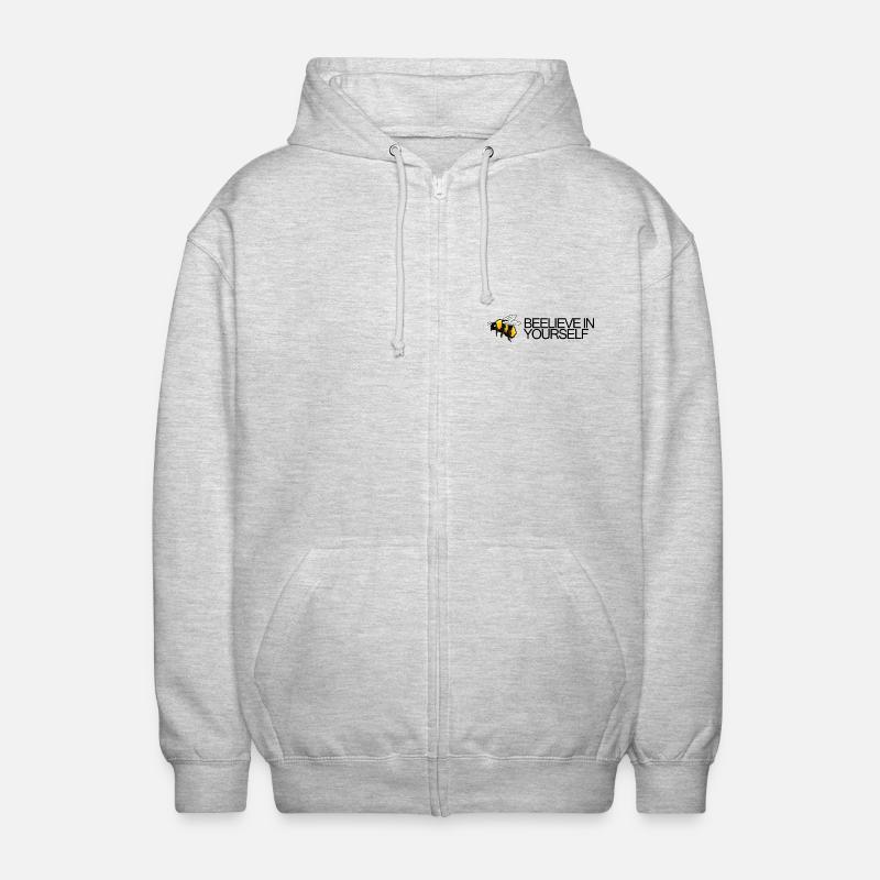 Bumblebee - Croyez-vous en vous - Veste à capuche unisexe - gris clair chiné