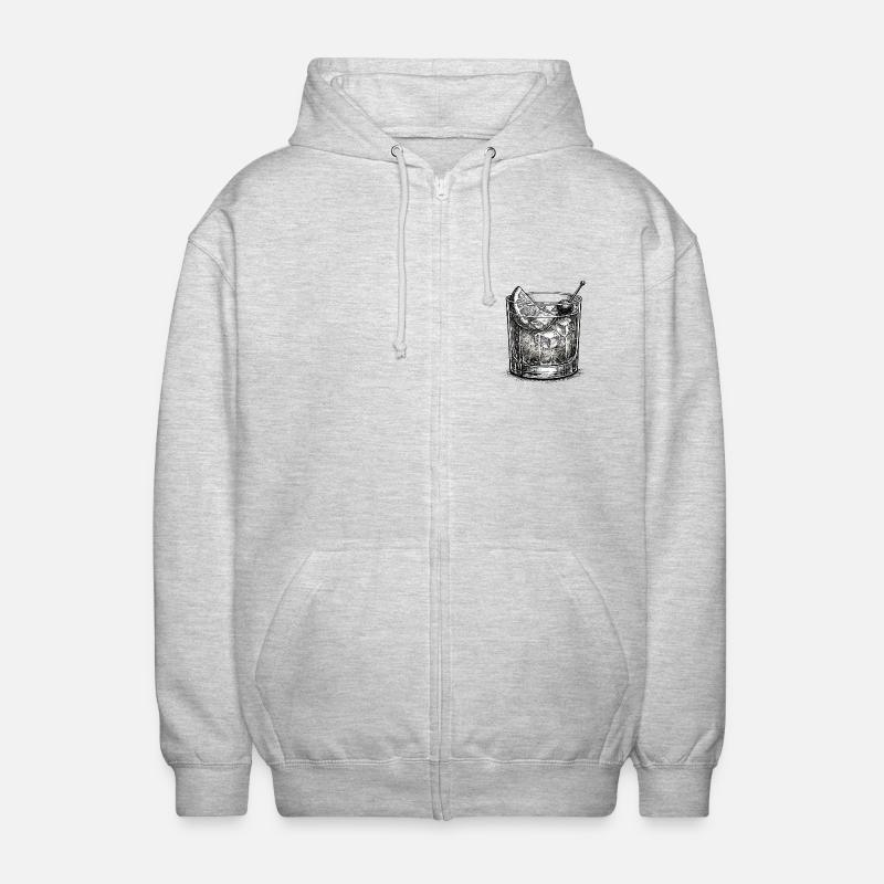 Altmodisch - Unisex Kapuzenjacke - Hellgrau meliert