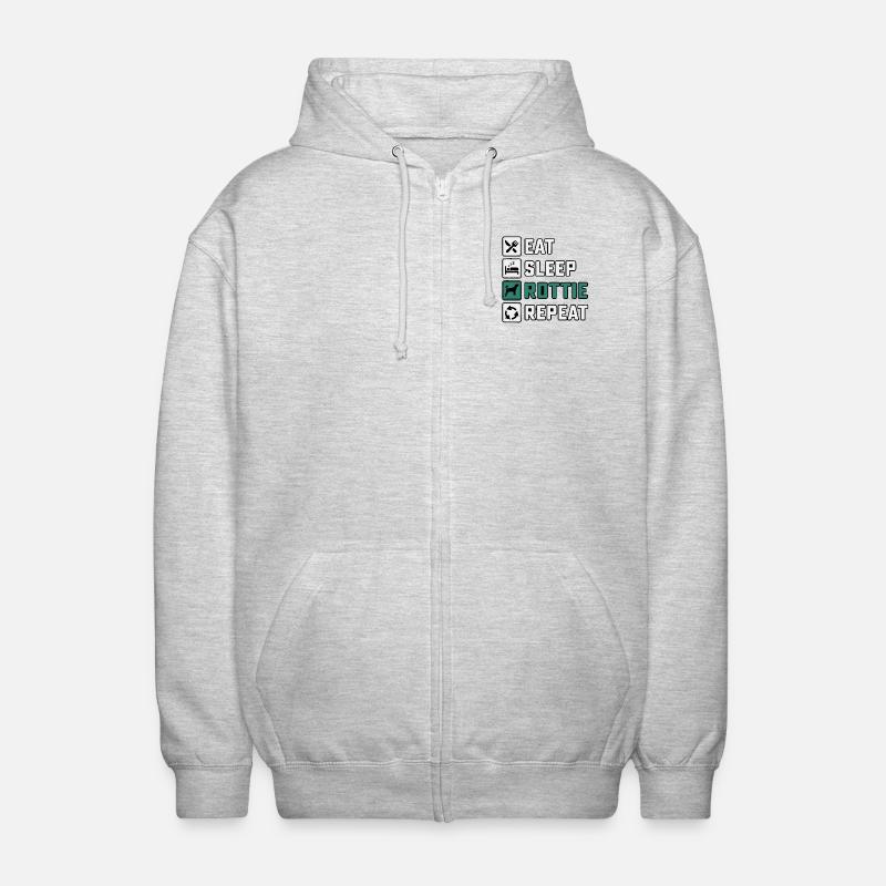 Manger dormir pourri Répéter - Veste à capuche unisexe - gris clair chiné