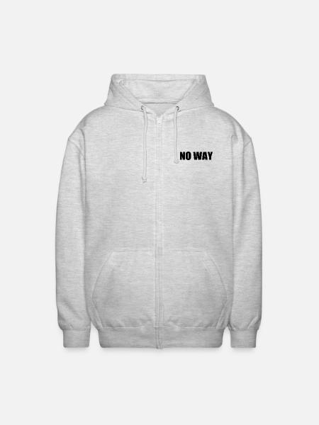 No way - Unisex Hooded Jacket - light heather grey