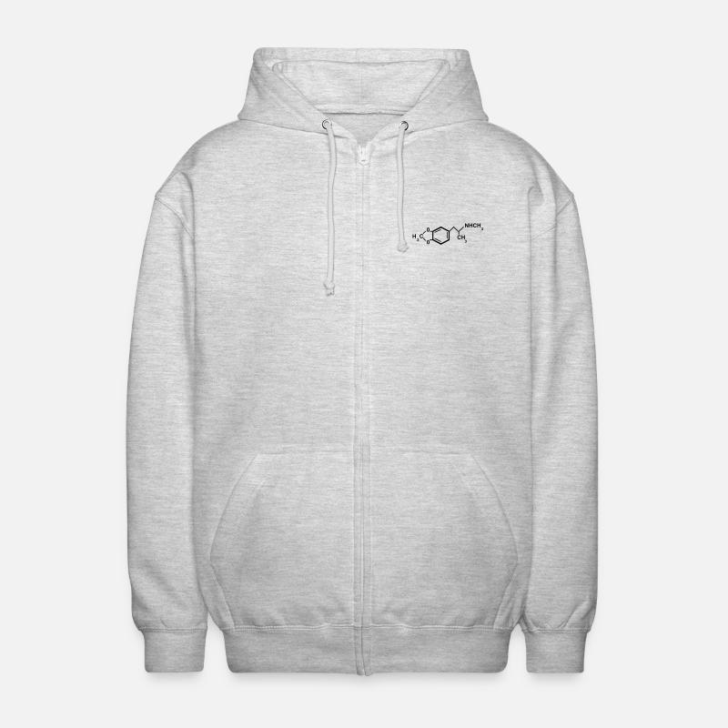 ecstasy formel - Unisex Kapuzenjacke - Hellgrau meliert