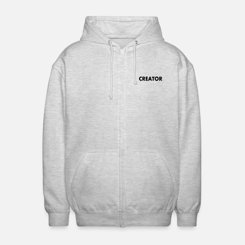 Creator - Unisex Kapuzenjacke - Hellgrau meliert