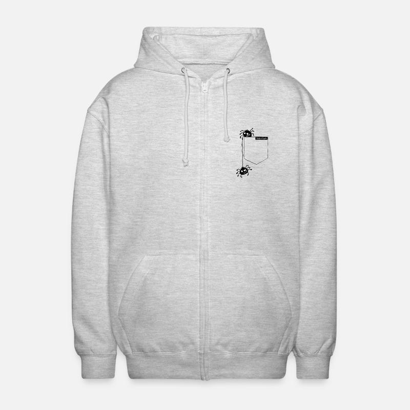 Arachnids - Unisex Hooded Jacket - light heather grey