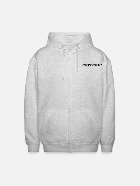 carreau sur place - Unisex Kapuzenjacke - Hellgrau meliert