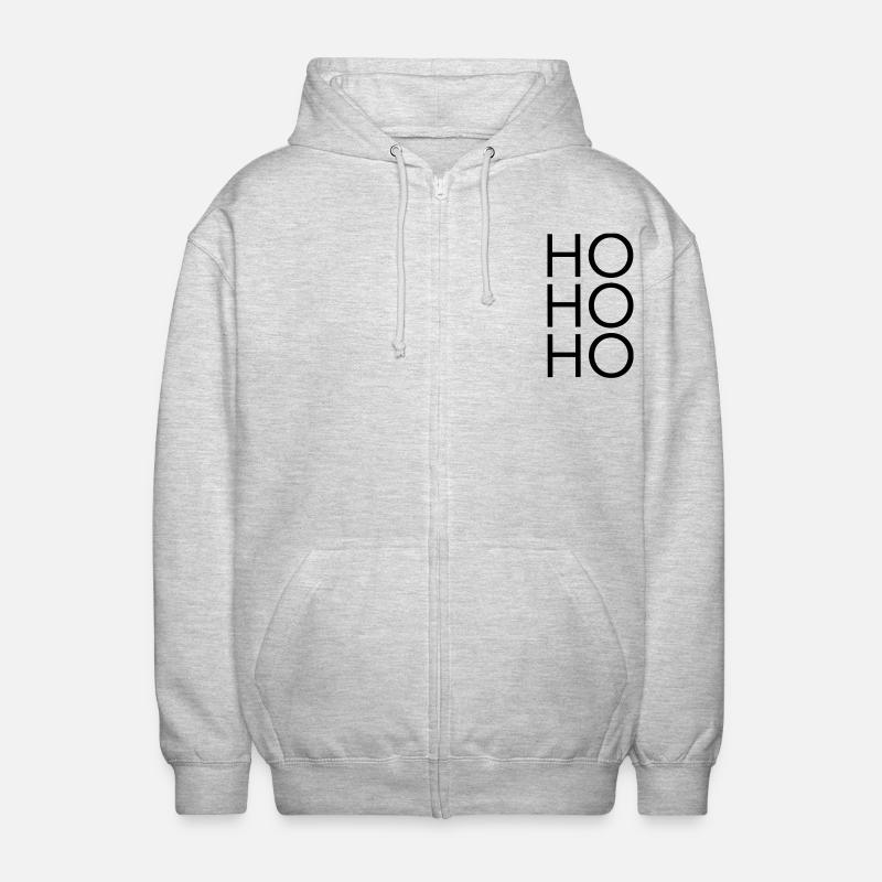 Hohoho - Unisex Hooded Jacket - light heather grey