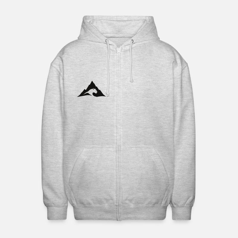 Panther - Unisex Hooded Jacket - light heather grey