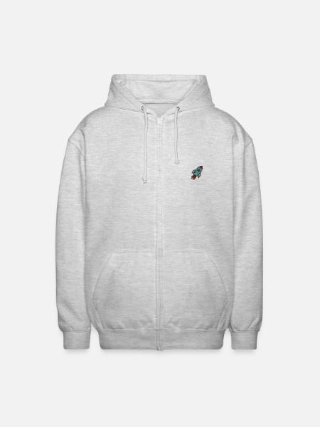 Astronef - Veste à capuche unisexe - gris clair chiné