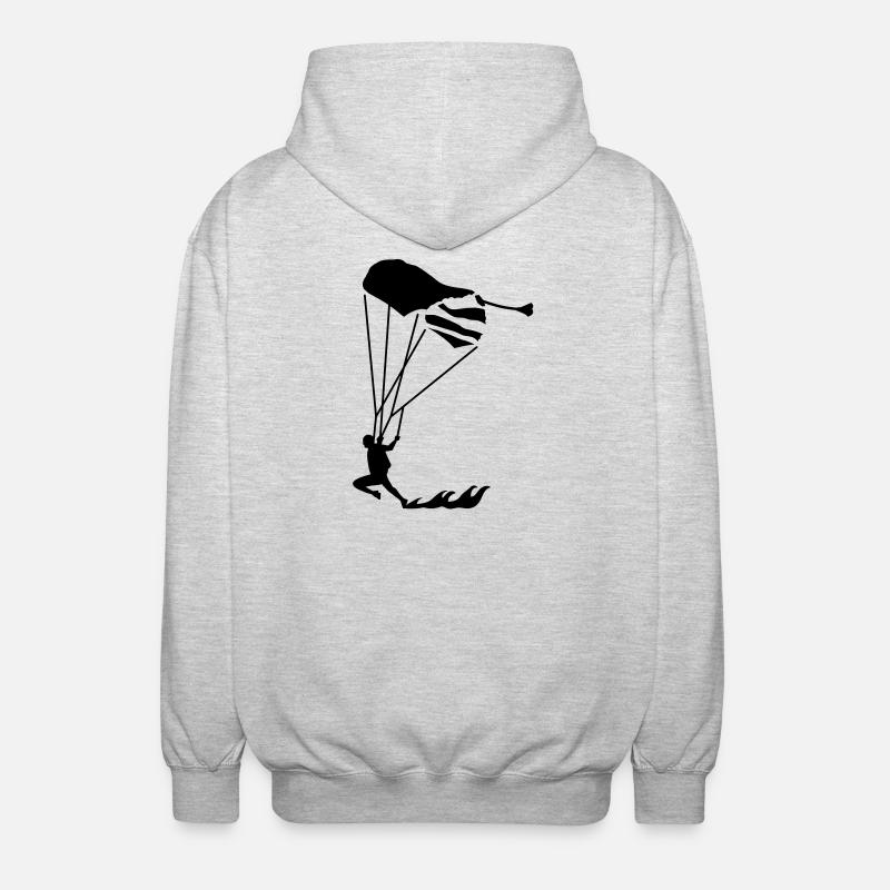 swoop_1 - Veste à capuche unisexe - gris clair chiné