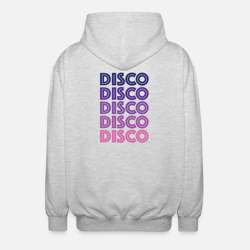 Disco Disco Disco - Unisex Hooded Jacket - light heather grey