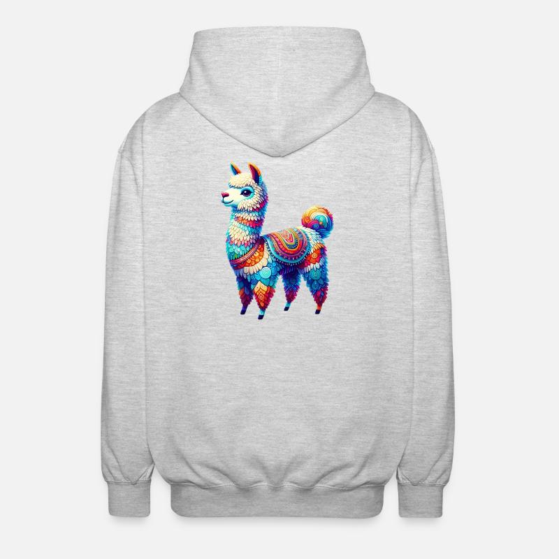 Alpaca - Unisex Hooded Jacket - light heather grey
