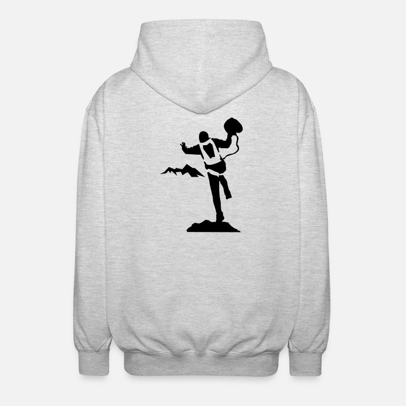 Saut de base - Veste à capuche unisexe - gris clair chiné