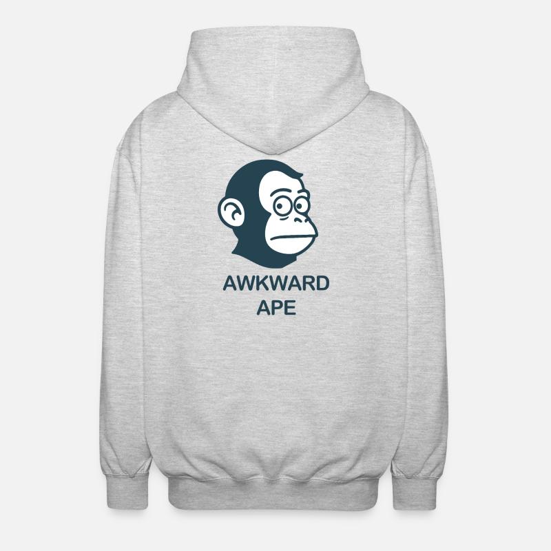 Awkward_Ape Chemise avec le logo - Veste à capuche unisexe - gris clair chiné