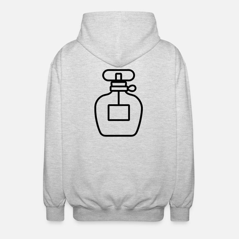 perfume bottle - Unisex Hooded Jacket - light heather grey