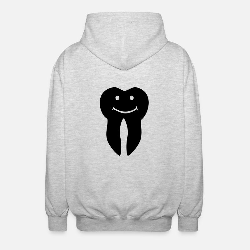 Tooth - Unisex Hooded Jacket - light heather grey