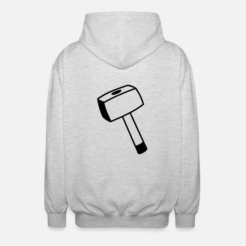 Hammer - Unisex Kapuzenjacke - Hellgrau meliert